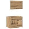 vidaXL Juego de muebles ba&ntilde;o 2 piezas madera ingenier&iacute;a roble artisan
