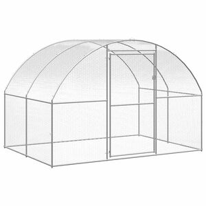 vidaXL Gallinero de exterior de acero galvanizado 3x2x2 m