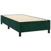 vidaXL Cama box spring con colch&oacute;n terciopelo verde oscuro 80x200 cm