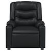 vidaXL Sillón reclinable de cuero sintético negro