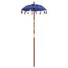 vidaXL Parasol Balinés Azul 95 x 95 x 260 cm Algodón