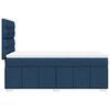 vidaXL Cama box spring con colch&oacute;n tela azul 90x190 cm