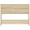 vidaXL Zapateros de pared 2 uds contrachapada roble Sonoma 80x18x60 cm