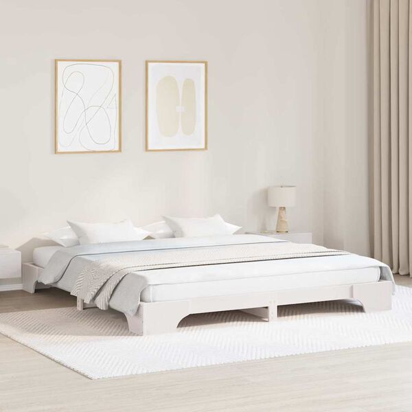 vidaXL Estructura de cama 180 x 200 cm Madera de pino macizo