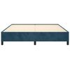 vidaXL Estructura de cama sin colch&oacute;n terciopelo azul oscuro 160x200cm