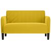 vidaXL Sof&aacute; Loveseat terciopelo amarillo 109 cm