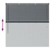 vidaXL Persianas venecianas Manual Gris oscuro 130 x 130 cm Aluminio