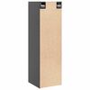 vidaXL Armarios de pared 2 uds madera maciza pino gris 30x30x100 cm