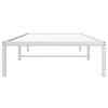 vidaXL Estructura de cama sin colch&oacute;n metal blanco 90x190 cm