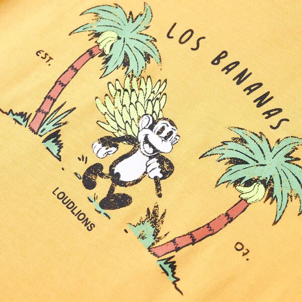 Camiseta infantil ocre claro 128