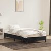 vidaXL Estructura de cama sin colch&oacute;n terciopelo negro 80x220 cm