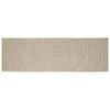 vidaXL Alfombra de &aacute;rea Natural y Blanco 60 x 250 cm yute