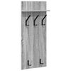 vidaXL Perchero de pared con estante Gris Sonoma 40 x 10 x 90 cm