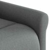vidaXL Sill&oacute;n reclinable elevable de tela gris oscuro