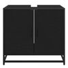 vidaXL Mueble ba&ntilde;o para lavabo madera ingenier&iacute;a negro 65 x 33 x 60 cm