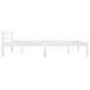 vidaXL Estructura de cama sin colch&oacute;n madera de pino blanco 140x200 cm