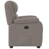 vidaXL Sill&oacute;n reclinable de tela gris taupe