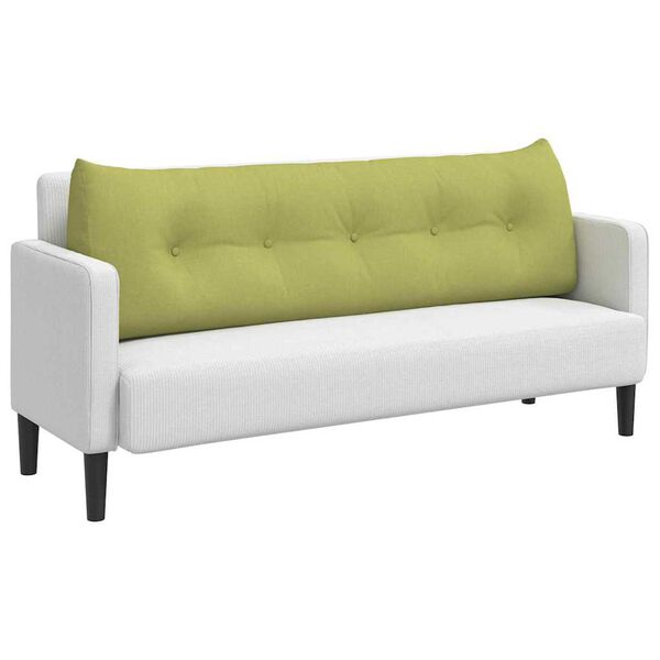 vidaXL Coj&iacute;n de Espalda Verde claro 160 x 24 x 50 cm tela