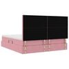 vidaXL Cama con almacenamiento Rosa 180 x 200 cm Terciopelo