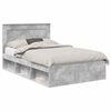 vidaXL Estructura de cama Gris Hormig&oacute;n 120 x 200 cm