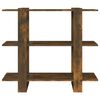 vidaXL Estantería/divisor de espacios color roble ahumado 100x30x87 cm