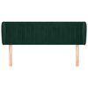vidaXL Cabecero de terciopelo verde oscuro 147x23x78/88 cm