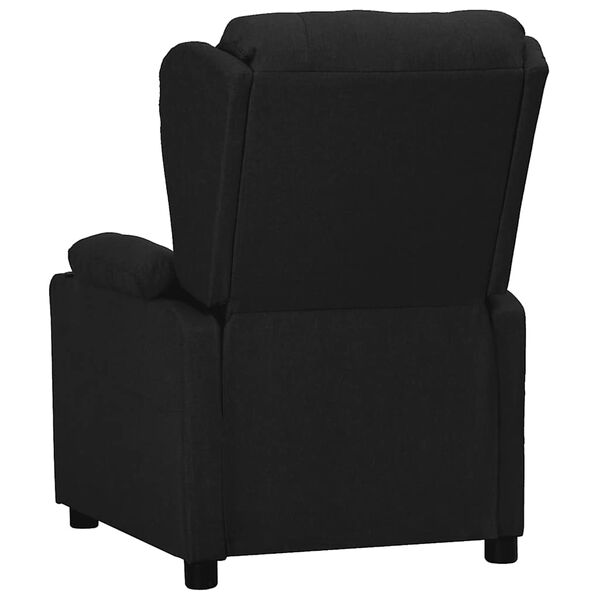 vidaXL Sill&oacute;n elevable tela negro