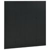 vidaXL Biombo divisor de 4 paneles acero negro 160x180 cm