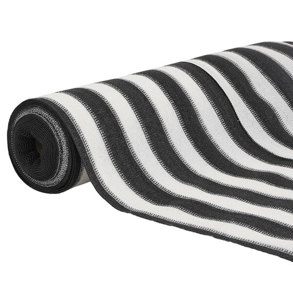 vidaXL Red de privacidad HDPE gris antracita y blanco 2x25 m 150 g/m²