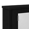 vidaXL Armario con espejo para baño de madera roble negro 42x12x60 cm