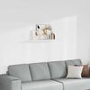 vidaXL Estante flotante de pared MDF blanco 90x23,5x3,8 cm