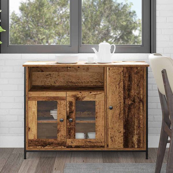 vidaXL Aparador Madera vieja 100 x 35 x 75 cm