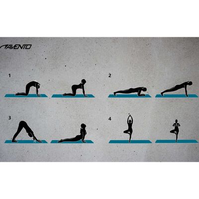 Avento Esterilla de fitness/yoga espuma NBR azul