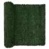 vidaXL Cerca Artificial Verde oscuro 1,5 x 5 m PVC y Acero