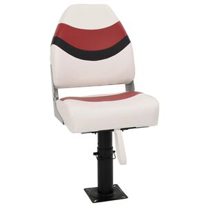 vidaXL Set de asientos plegables para barco 2 uds con respaldo alto