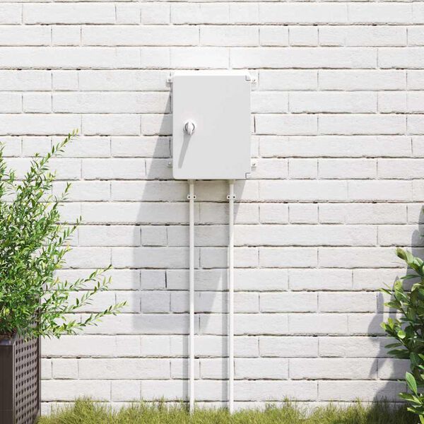 vidaXL Armario de Control Gris 28 x 13 x 28 cm Pl&aacute;stico ABS