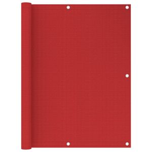 vidaXL Toldo para balc&oacute;n HDPE rojo 120x500 cm
