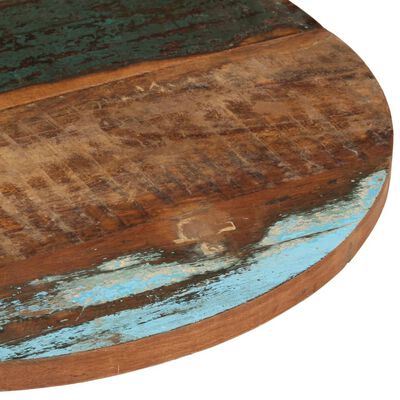 vidaXL Tablero de mesa madera maciza recicladaØ70x(2,5-2,7) cm