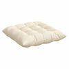 vidaXL Cojines para asiento 4 pcs Crema 40 x 40 x 6 cm Tela de pana