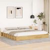 vidaXL Estructura de cama sin colch&oacute;n 180x200 cm madera maciza roble