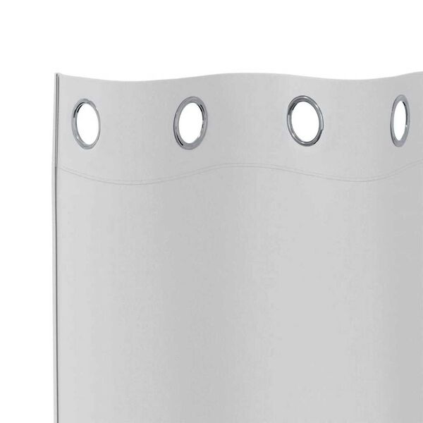 vidaXL Cortinas Opacas con Anillas 2 pcs Gris P&aacute;lido 260 x 140 cm