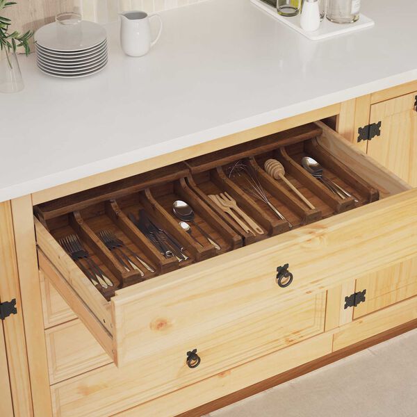 vidaXL Estuche Marr&oacute;n 36 x 30 x 10 cm Madera de Caoba S&oacute;lida