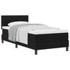 vidaXL Cama tipo Box Spring con cabecera Negro 100 x 200 cm tela