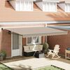 vidaXL Toldo Beige 4,5 x 3 m Poliester y metal