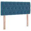 vidaXL Cama con almacenamiento Azul 120 x 190 cm Terciopelo