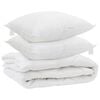 vidaXL Edred&oacute;n de todas las estaciones con almohada 3 pcs Microfibra
