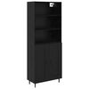 vidaXL Aparador alto 2 uds. Roble Negro 69,5 x 34 x 180 cm