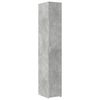 vidaXL Armario estrecho madera ingeniería gris hormigón 30x42,5x225 cm