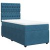 vidaXL Cama box spring con colch&oacute;n terciopelo azul oscuro 100x200 cm