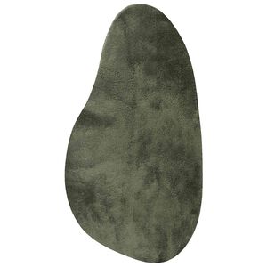 vidaXL Alfombra HUARTE Verde bosque 80 x 150 cm Poli&eacute;ster